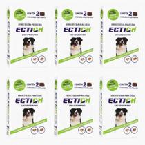Ection 12 Comprimidos Mastigáveis Anti Pulgas, Carrapatos e Sarna para Cães 20 a 40kg