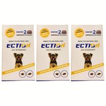 Ection Anti Pulgas, Carrapatos e Sarna - 6 Comprimidos Mastigáveis para Cães de 2,5-5kg
