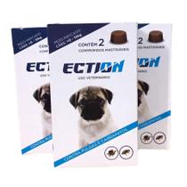 ECTION Anti Pulgas e Carrapatos p Cães de 5kg a 10kg Caixa c 6 Uni