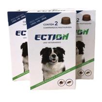 ECTION Controle de Pulgas e Carrapatos para Cães de 20kg a 40kg 6 Unidades