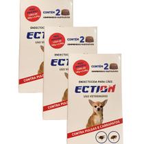 ECTION Proteção Anti Pulgas e Carrapatos para Cães de 0kg a 2,5kg Total 6 Unidades Mastigáveis