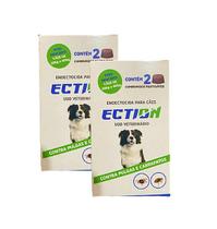 ECTION Proteção Anti Pulgas e Carrapatos para Cães de 20kg a 40kg com 4 Unidades Mastigáveis