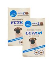 ECTION Solução AntiParasitária para Cães de 5kg a 10kg 2 Caixas com 4 Unidades