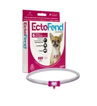 EctoFend Coleira Antiparasitária Rosa Cães Pequenos e Médios 48cm