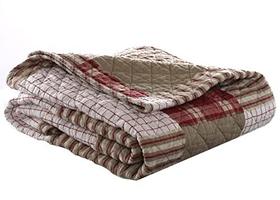 Eddie Bauer Home Camino Island Collection Quilted Throw-100% Cotton, Reversible & Lightweight, 50" x 60"