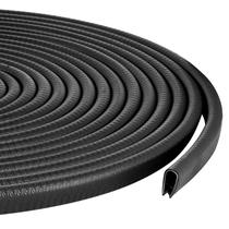 Edge Trim Guard Sanbege Rubber de 10 m com clipes de metal (preto)