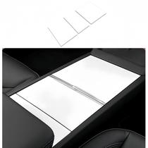 Edição branca Wrap frani do console central para Tesla Model 3/Y