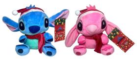Edição Especial Natal Conjunto Casal Alienígena Pelúcia Pequena Decoração Natalina Lilo Stitch Disney Boneco Stitch Azul e Angel Edição Especial Natal Conjunto Casal Alienígena Pelúcia Pequena Decoração Natalina Lilo Stitch Disney Boneco Stitch Azul e Angel