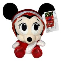 Edição Natal Boneca De Pelúcia Média Minnie Mouse Baby Vermelho Personagem Menina Da Turma Do Mickey Bebê Decoração Natalina Disney