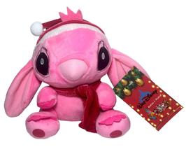 Edição Natal Boneca De Pelúcia Pequena Alienígena Rosa Angel Decoração Natalina Personagem Do Desenho Filme Infantil Namorada Do Stitch Disney