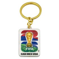 Edição oficial da Copa do Mundo FIFA de 2026 da Wagon International Chaveiro 3D giratório do Troféu FIFA de 1,75 polegadas Item de edição de colecionador Liga de zinco e acrílico premium perfeito para chaves, bolsas de ginástica e mochilas