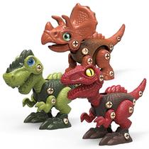 Edifício de construção removível de brinquedos de dinossauro para crianças Edifício de construção removível de brinquedos de dinossauro para crianças