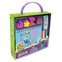 Editora DCL Livro de Atividades Disney Fun Box Stitch com Carimbos e Adesivos