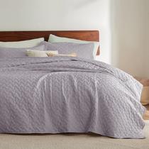 Edredão Bedsure Queen Size roxo leve com 2 fronhas Edredão Bedsure Queen Size roxo leve com 2 fronhas