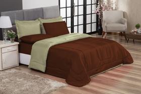 Edredom 06 Peças Queen Dupla Face Aconchego Casa Dona