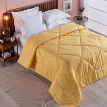 Edredom 1 Peça Queen Percal 200 Fios Unique Amarelo