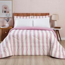 Edredom 100% Algodão Marin Queen 01 Peça - Rosê