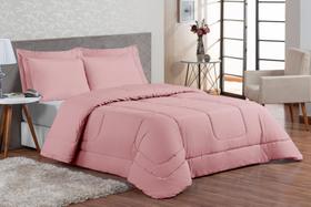 Edredom 2 Peças Solteiro Micro Percal 200 Fios Rose