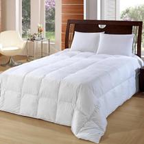 Edredom 85% Penas 15% Plumas de Ganso Casal 220x240cm 100% Algodão/Percal 233 Fios