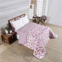 Edredom Afeto 400 Fios Super King 01 Peça 100% Poliéster - Flora