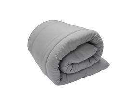 Edredom avulso casal 100% algodão percal 180 fios cor: cinza