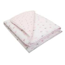 Edredom Avulso Dupla Face 1,30M X 85Cm Papi Composê Casinha