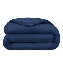 Edredom Bare Home Insert Queen Dark Blue Microfiber Edredom Bare Home Insert Queen Dark Blue Microfiber