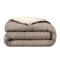 Edredom Bare Home Twin/Twin XL reversível cinza/areia Edredom Bare Home Twin/Twin XL reversível cinza/areia