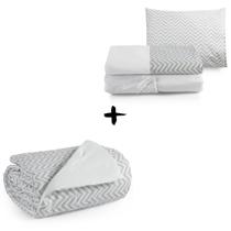 Edredom Bebê Antialérgico + Lençol 3 pçs Mini Cama Moderno