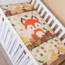 Edredom Bebê Personagens Dupla Face Menina (Raposinha)