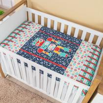 Edredom Bebê Personagens Dupla Face Menino (Robo)