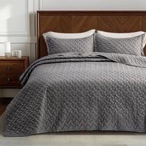 Edredom Bedsure Queen Size Cinza - Leve e com 2 Fronhas