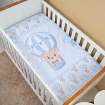 Edredom Berço Americano Bebê Menino Sublimado Urso Baloeiro