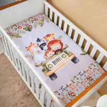 Edredom Berço Americano Bebê Menino Zoo