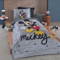 Edredom Cama Solteiro Mickey Divertido Desenhos 1,60m X 2,40m - Gici Casa