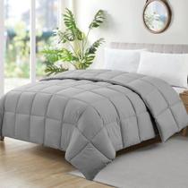 Edredom Camesa Ecopluma Solteiro 1,60x2,40 Cinza Edredom Camesa Ecopluma Solteiro 1,60x2,40 Cinza
