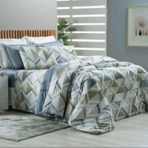 Edredom Casal 170 Fios Dupla Face Estampado Edredom Casal