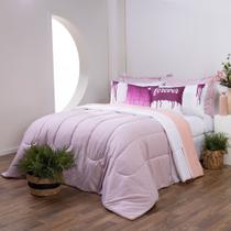 Edredom Casal 7 Peças Alta Qualidade Fácil de Lavar Não Embola na Lavagem - 3202