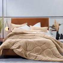 Edredom Casal Altenburg Blend Elegance Plush Collector Marfim