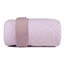 Edredom Casal Altenburg Blend Malha Bits Rosa