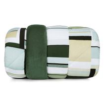 Edredom Casal Altenburg Blend Malha e Plush Gallery Green