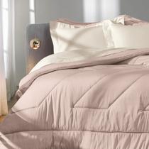 Edredom Casal Altenburg Cetim 300 Fios Rosa