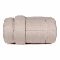 Edredom Casal Altenburg Toque De Pluma Labirinto Bege Chamanhe 2,10mX2,40m -