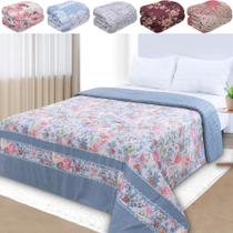 Edredom Casal Antialérgico Dupla Face Estampado 215x190cm - BF Colchões