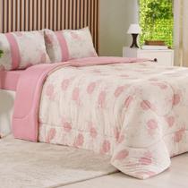 Edredom Casal Bella Cama Malha 125g/m² 100% Algodão 200x220cm Bene Casa Rosa Edredom Casal Bella Cama Malha 125g/m² 100% Algodão 200x220cm Bene Casa Rosa