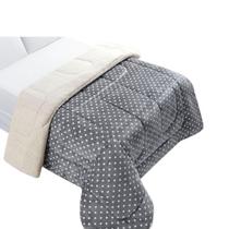 Edredom Casal Coberdrom Dupla Face Sherpa E Flannel Petit