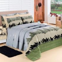 Edredom Casal Desire Percal 200 Fios 100% Algodão 5 Peças - Texas