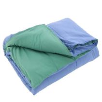 Edredom Casal Dupla Face - Niazitex - Verde/Azul