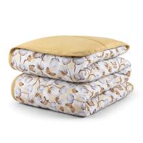 Edredom Casal King Dupla Face Malha 100% Algodão Liso C/ Viés