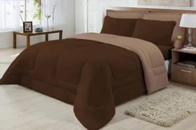 Edredom Casal Malha 100% Alg Antialérgico Tabaco E Avelã Edredom Casal Malha 100% Alg Antialérgico Tabaco E Avelã